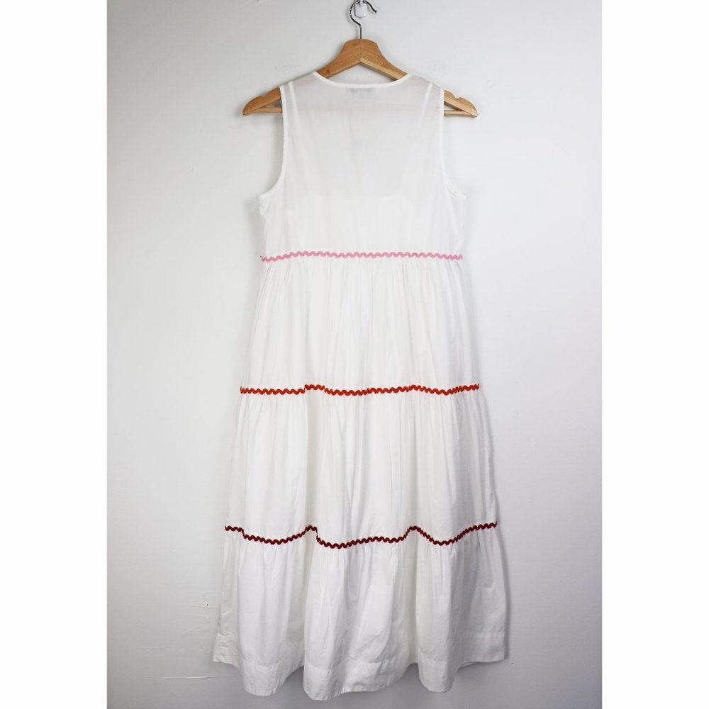 NWT Madewell Rickrack Cattail Dress in White XS - Picture 7 of 10